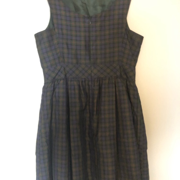 Plaid, Boatneck, Cocktail Dress - Picture 2 of 6